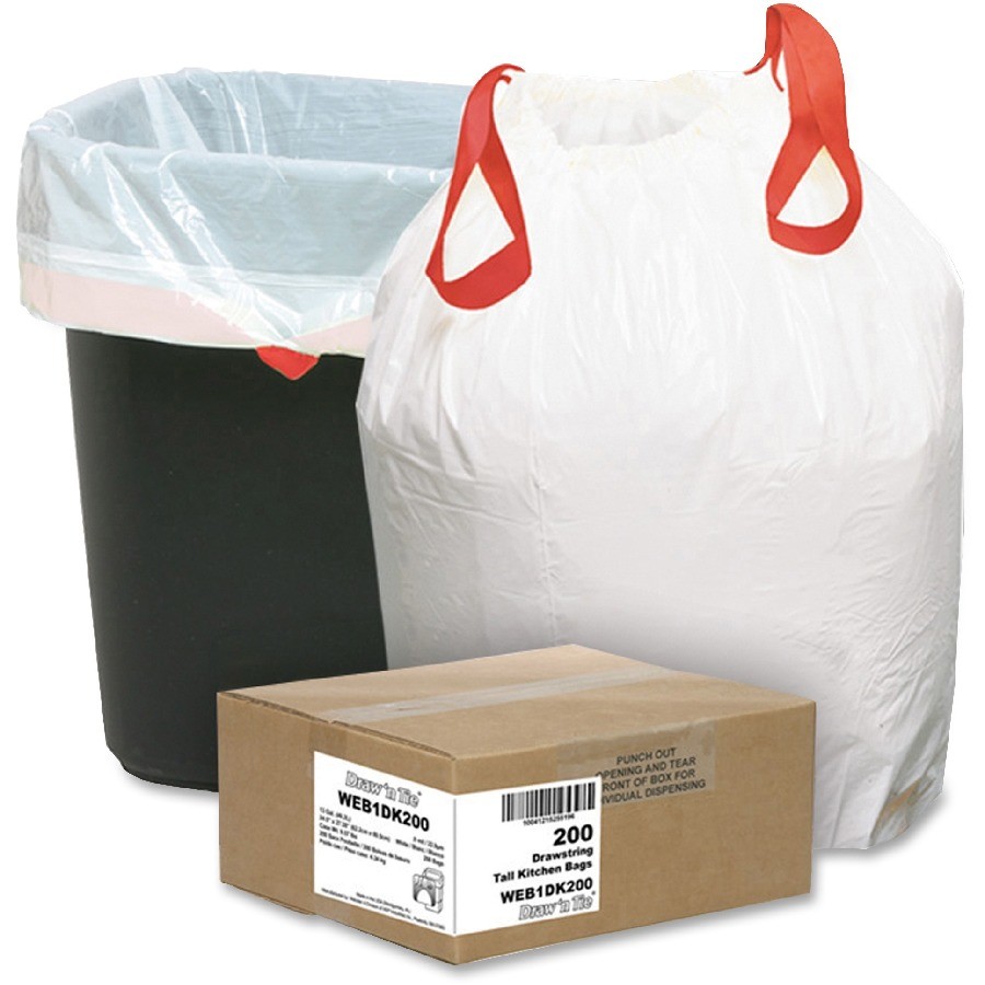 Gravure Printing OEM Drawstring Plastic Garbage Bag