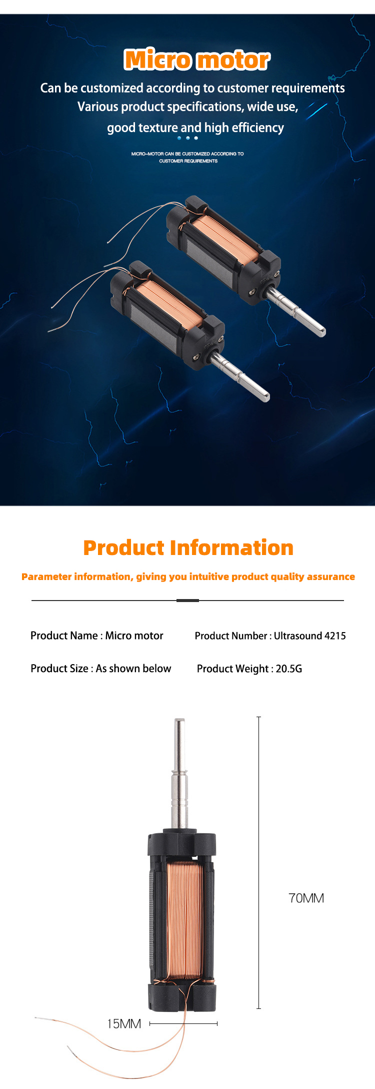 Faradyi Customized Stepper Motor 12v 24v High Torque Low Speed Brushless 4215 DC Gear Motor For Medical Equipment