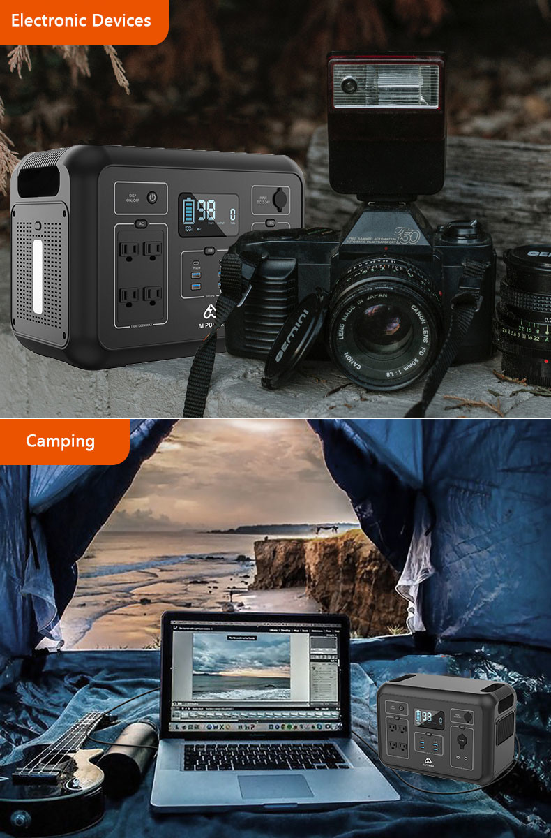 UN38.3 DC 5V 12V USB 2000W Portable Power Station