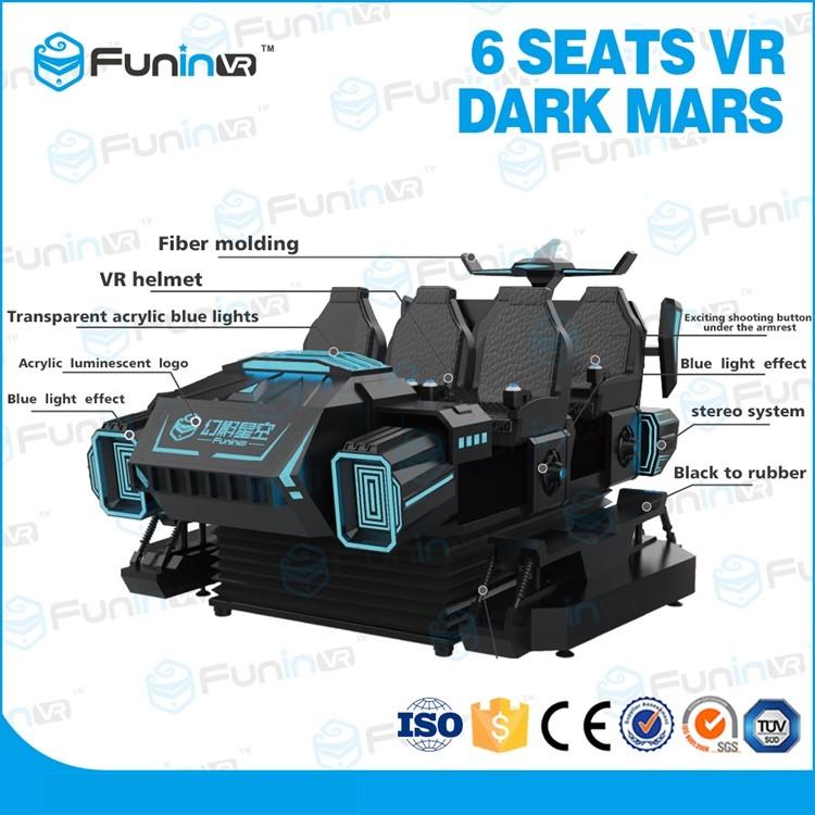 Ce RoHS 9D VR Cinema 6 Seats Virtual Reality Game Machine / 9D VR Simulator