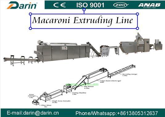 Fully Automatic Stanless Steel 304 Macaroni Production Line / Snacks Production