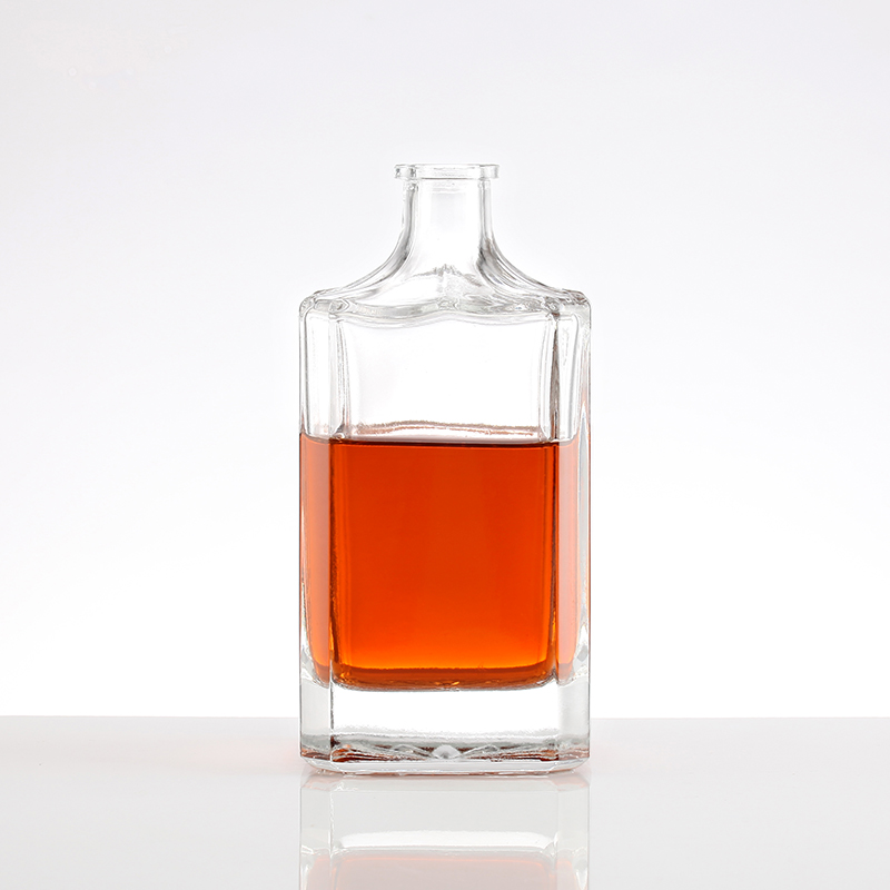 Glass Base Exotic Round Shape Brandy Liquor Bottles for Customer Requirements