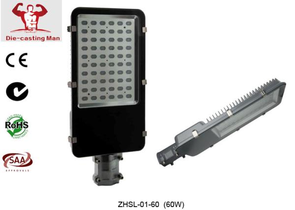 High Luminous High Power LED Street Light for Outdoor Lighting 3000k - 6500k 60