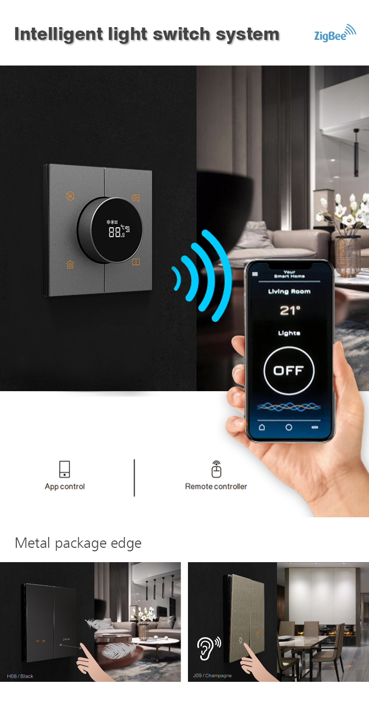 UK Standard Home Smart Thermostat Tuya Zigbee 3.0 Wireless App Control Type