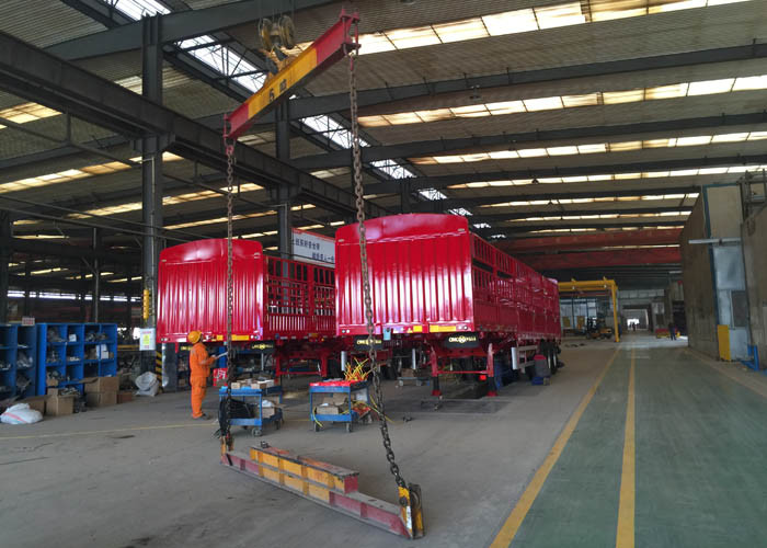 Mn Steel Semi Truck Trailer Tractor Trailer Truck 12600*3000mm