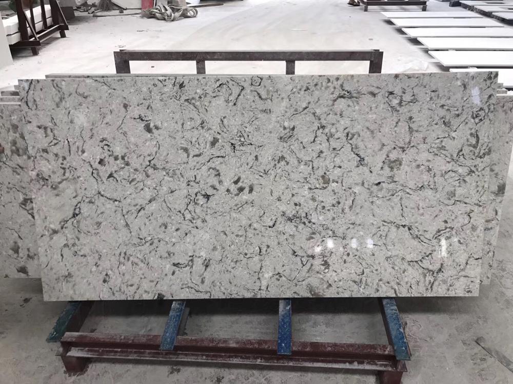 Crystal White Wholesale Quartz Stone Slab Quartz Countertop
