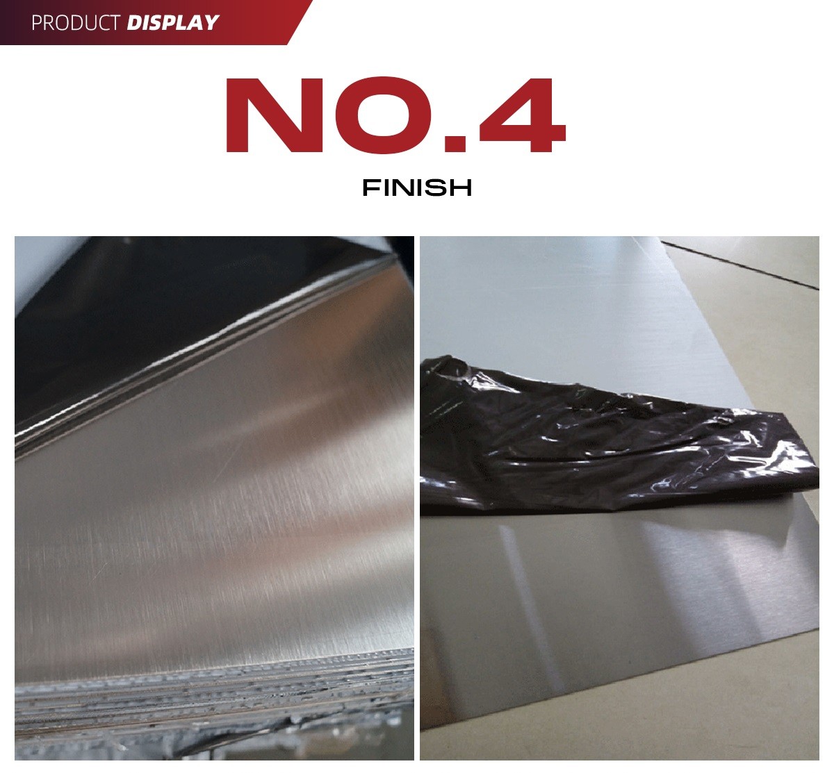 SS 304 Brushed No 4 Satin Finish Stainless Steel Sheet for Elevator Decortaion