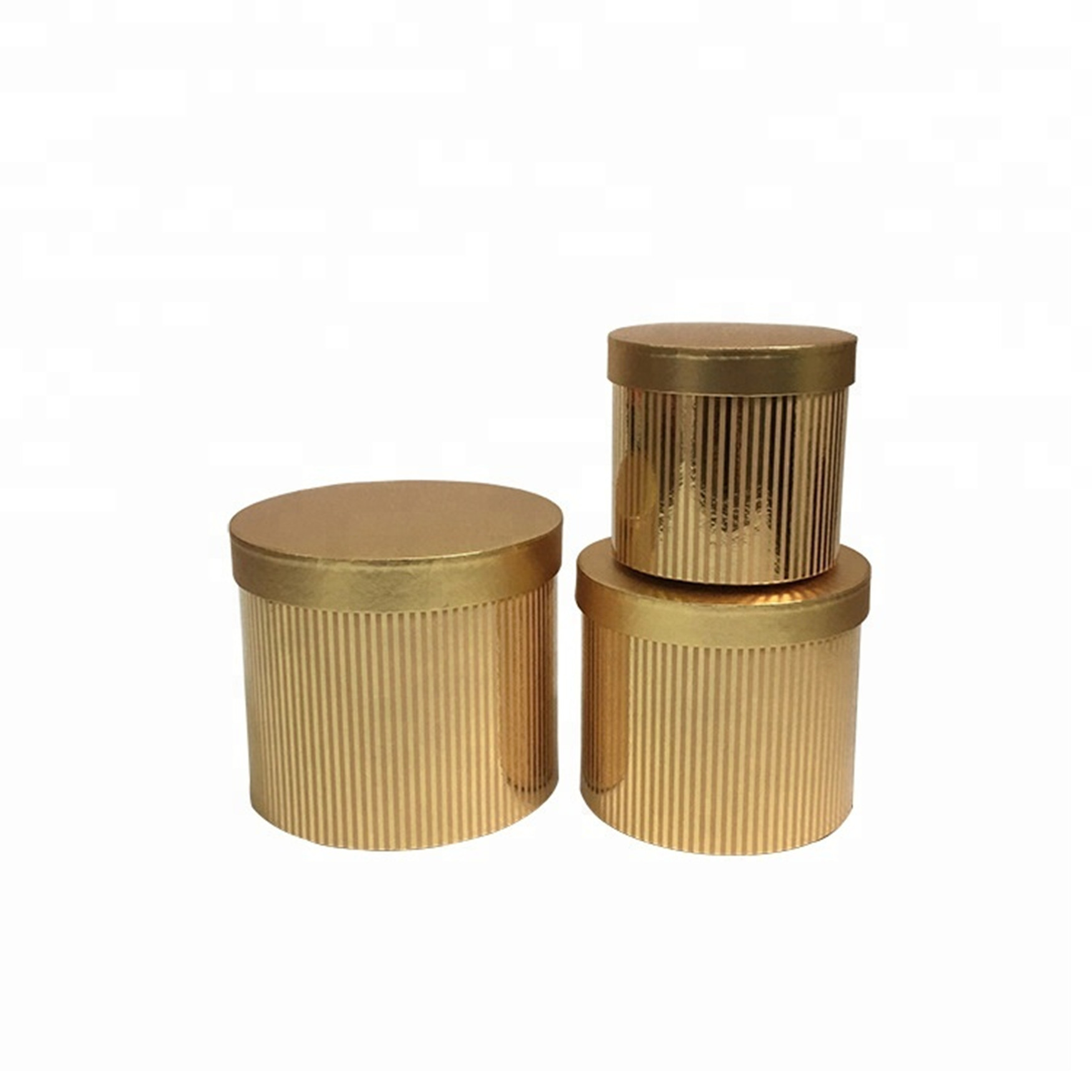 Gold / Silver Cylinder Chipboard Gift Boxes For Flower Packaging Heart Shaped