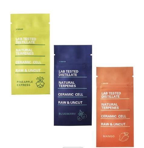 custom logo sealable plastic tobacco smoking pen wrap packaging individual single cigar package bag