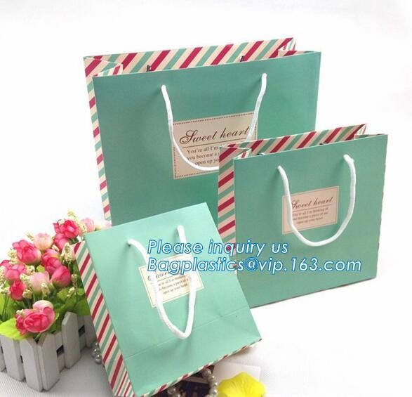 Luxury Paper Gift Carrier Shopping Bag Party Bag with Handles,printed paper carrier bag for apparel shopping bag, bageas