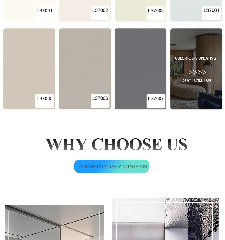 Interior Decoration Waterproof Metal Bamboo Charcoal Fibre Board Customizable