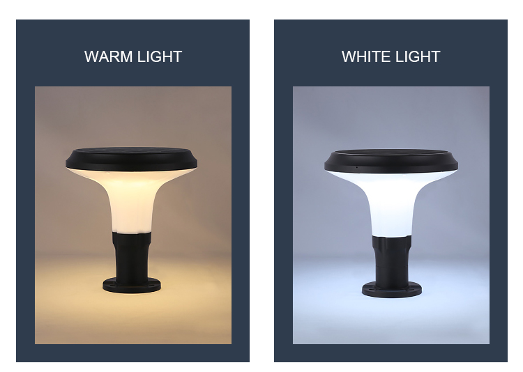 OEM Outdoor Garden Solar Column Pillar Lights 150 Lumens Weatherproof