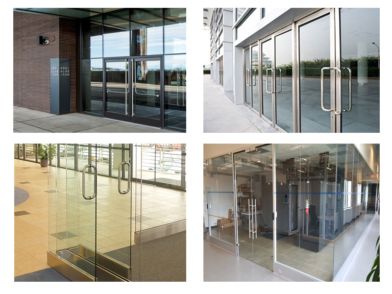 Wholesale Stainless Steel Gold Sliding Glass Door Pull Handle Shower Glass Door Handle