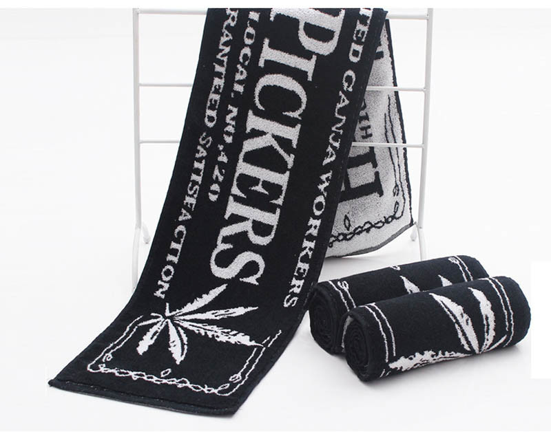 Embroidered Cotton Bath Towels , Thicken Custom Sports Towels Luxury Touch