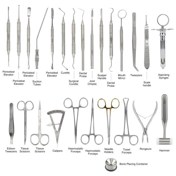 26 piece set of imported dental implant insteruments Implant operation set Made
