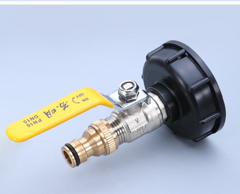 Garden Water Connectors Brass Tap Adapter for IBC Tank Valve Fitting Hose Connector