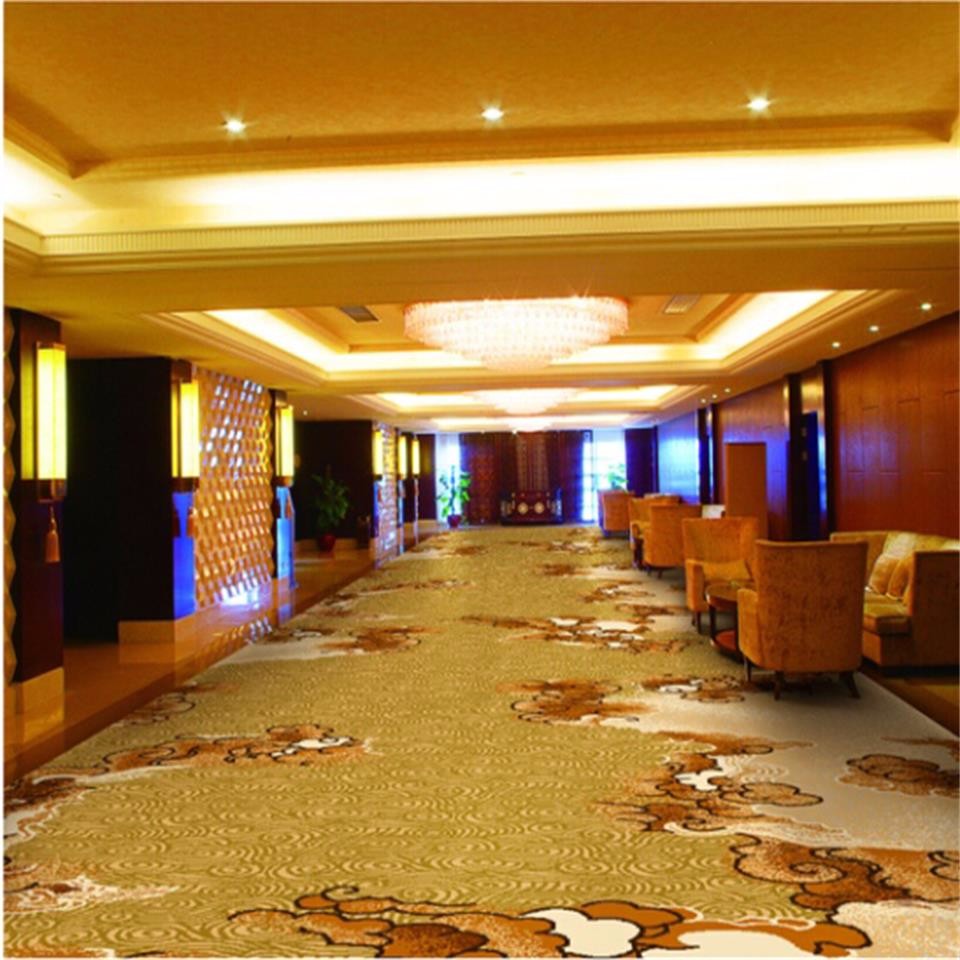 Hallway Handmade Woollen Carpet , Handmade Chinese Wool Rugs OEM Service