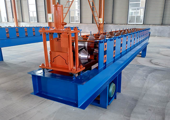 Chain Size 1 Inch Ridge Cap Roll Forming Machine , Profile Sheet Making Machine