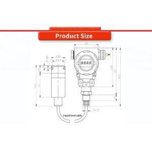 0.5-100m Range Liquid Level Transmitter with ±0.25%FS Comprehensive Accuracy by