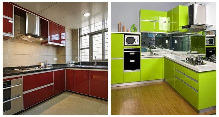 good quality sparkle silver acrylic mdf panel for kitchen furniture