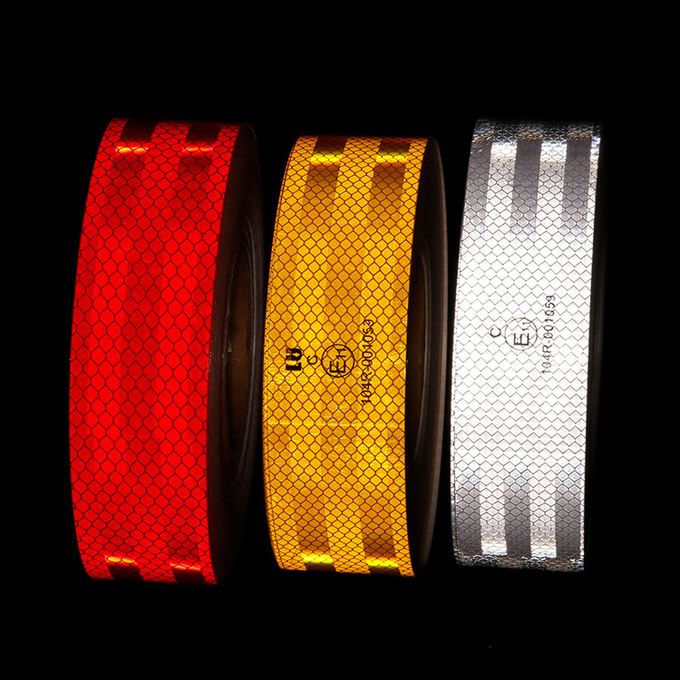 Red White Yellow Reflective Sticker ECE 104R Reflective Tape For Truck