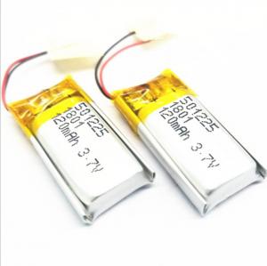  Bluetooth Headset 3.7v 120mah Lipo 501225 Li Polymer Battery With Wire Manufactures