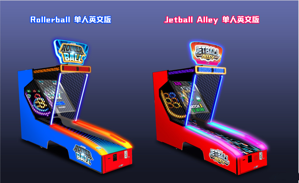 Metal Fiberglass JETBALL Alley Game Machine For Shopping Center