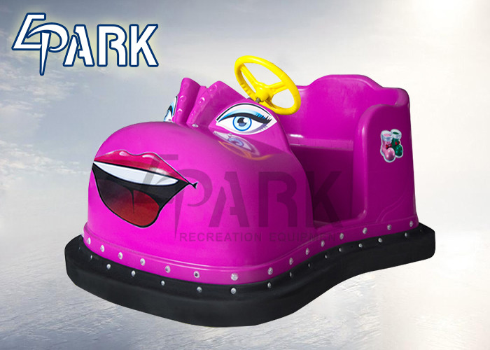 Interactive Pink Kids Bumper Car With Shoe Shape Beautiful Led Lights