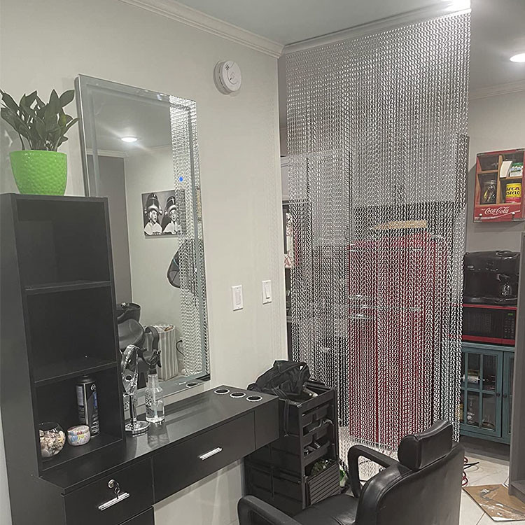 Metal Curtains With Aluminum Hooks For Interior Decoration Of Ceiling Suspended Ceilings