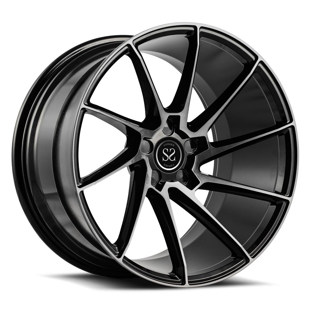 Hyper Black Forged One Piece Wheels A6061-T6 Aluminum Alloy
