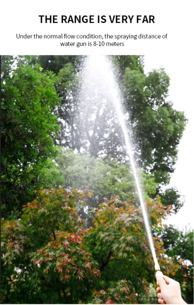 4" rotation Water Spray Gun For Garden With Full Brass Nozzle