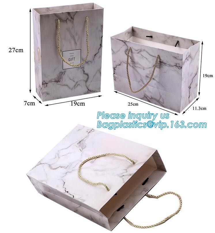 Custom Printed Accept Wholesale Stock White Brown Kraft Paper Shopping Bag With Handle No Minimum, carrier handle bags