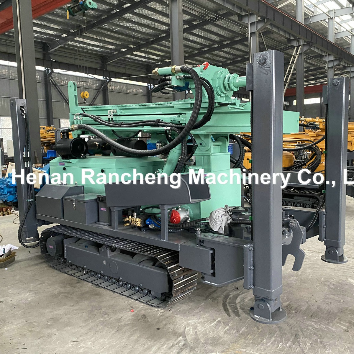 Bore Depth 350m Water Hole Well Drilling Rig Machine With 91KW Yuchai Engine