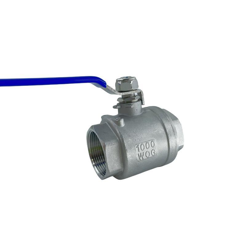 Stainless Steel Two-Piece Ball Valves Are Available in 201/304/316/Wcb Specifications