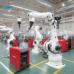 1.65 M Reach Welding Robot Controlled by Point To Point Control with 360 Max