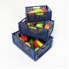 Buy cheap Odorless Collapsible Plastic Storage Crate , Drainable Foldable Plastic Basket from wholesalers