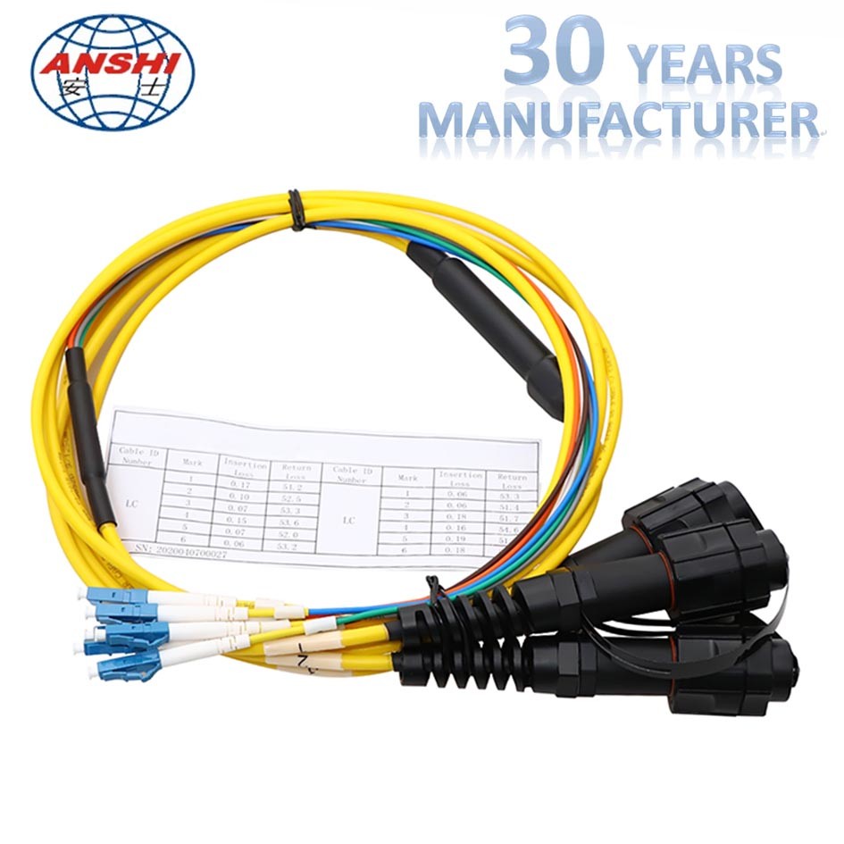 ODVA LC SC MPO IP67 FTTA Fiber Optic Patch Cord