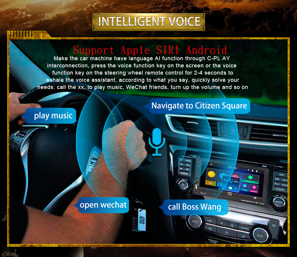 Universal 9.5 Inch Touch Screen Multimedia IPS 2 Din Android Car Radio Stereo DVD Player Carply Auto Electronics