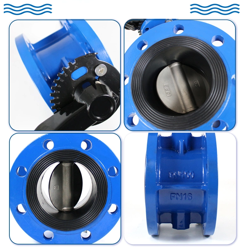 Medium Temperature Double Flange Metal Seated Butterfly Valve