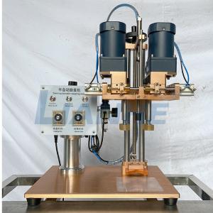  TUV Leakproof Semi Auto Capping Machine , Rustproof Small Bottle Sealing Machine Manufactures