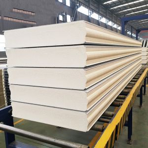China 50~200mm Insulated Polyurethane Sandwich Panel with Galvanized Steel Sheet on sale