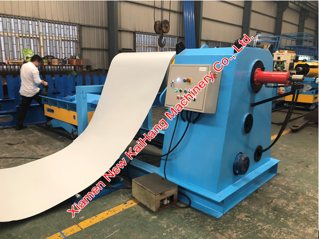 Professional Auxiliary Equipment 6 Tons Hydraulic De Coiler 12-15m/min Speed