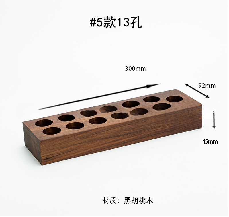 Hot Selling Bamboo Lipstick Organizer Case Stand Customize Cosmetic Finishing Box Wood Essential Oil Holder