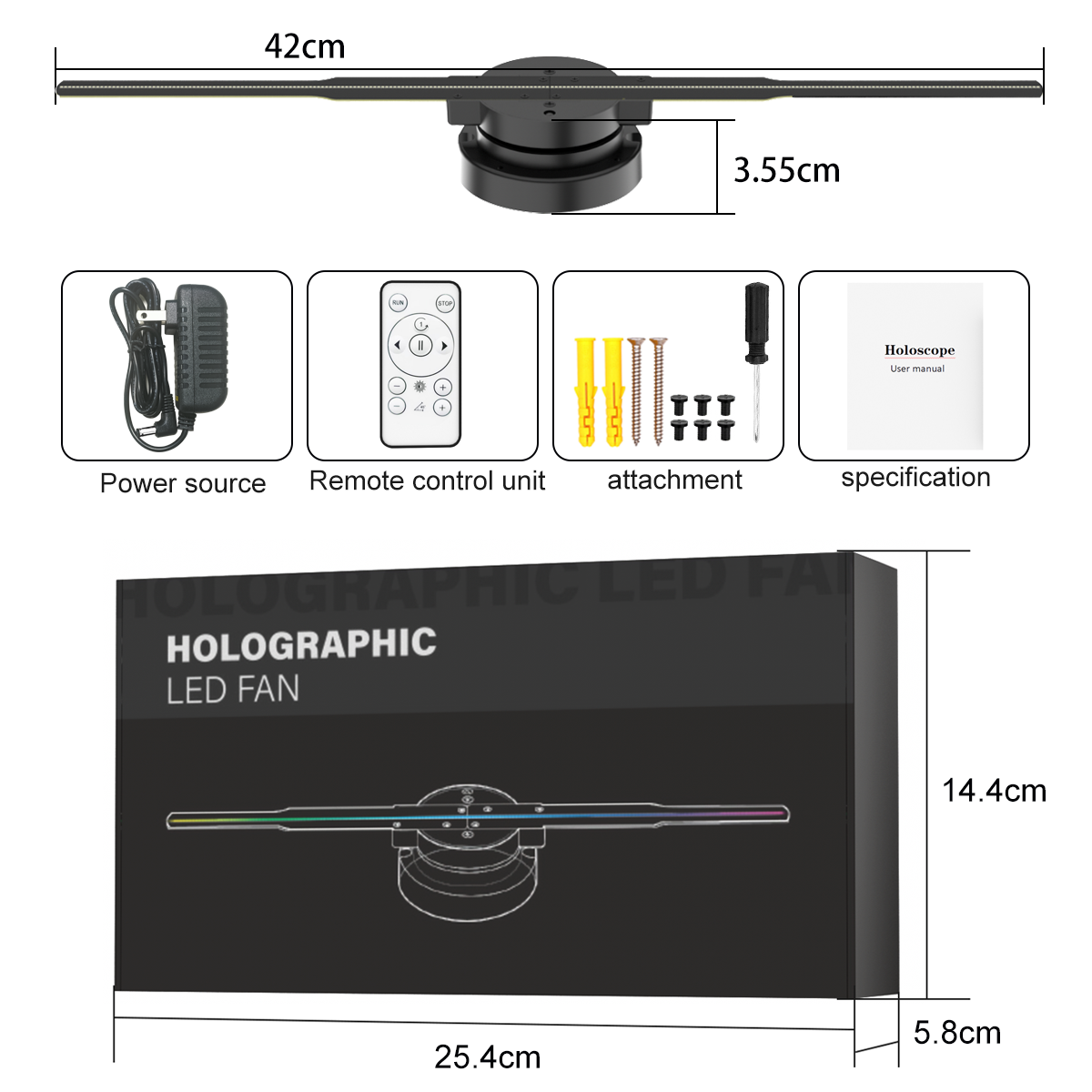 1800 Brightness Wall 3D Hologram Advertising Display with APP Upload Content Coming