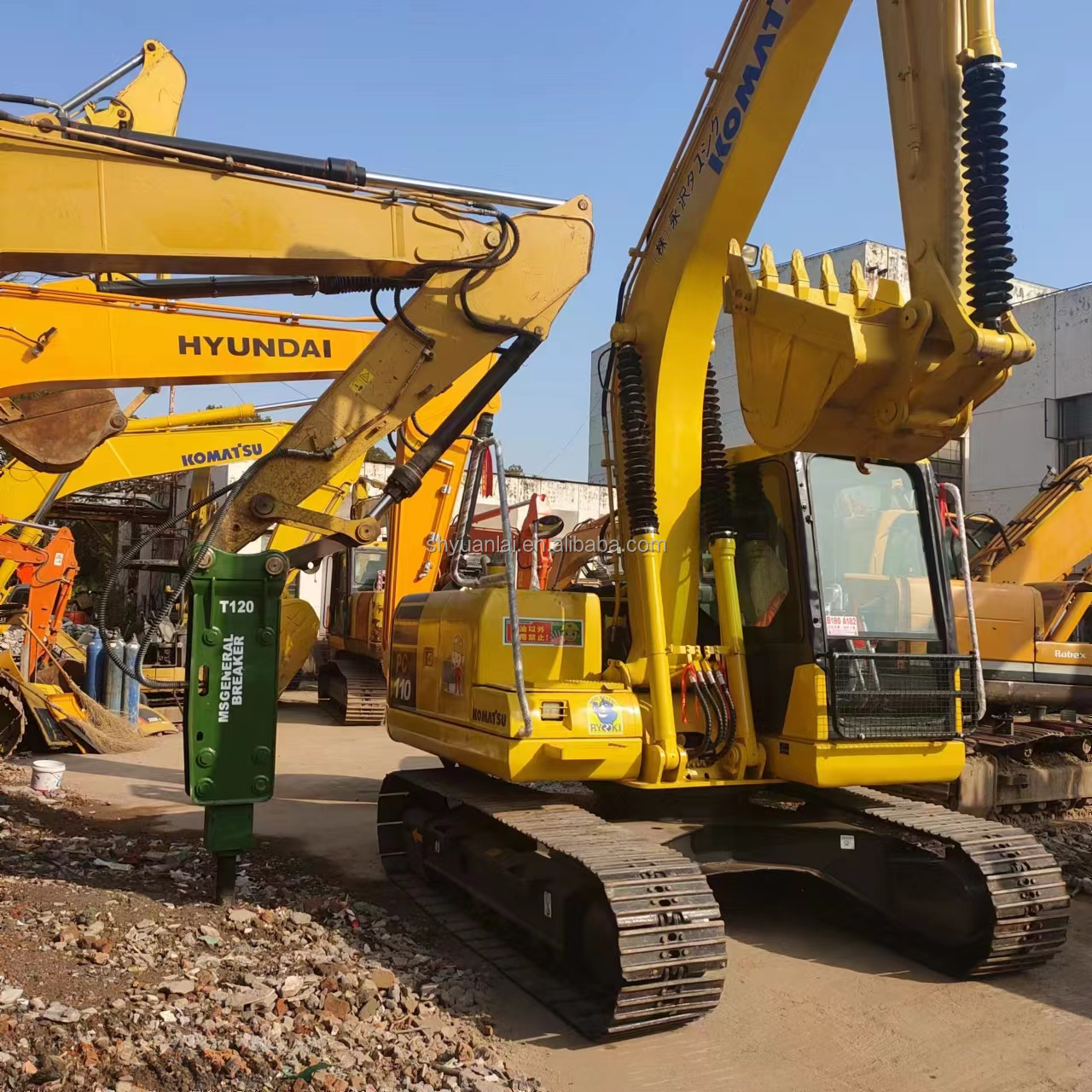 high efficiency 11 ton Used Komatsu pc 110 hydraulic crawler excavator Komatsu PC110-8 low price excavator Japan used