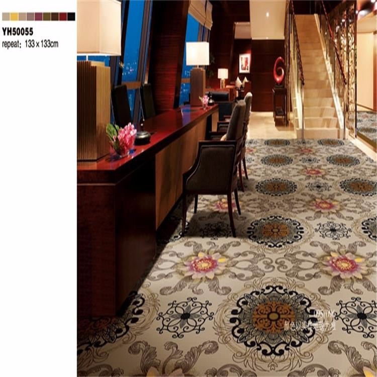 Chinese old fashioned 7*7*7 Axminster floor carpet for conference room