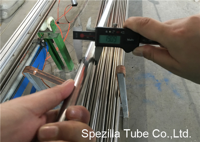 Food AISI 304L welded steel tube EN 1.4307 For Heat Exchanger 25.4 X 1.2MM
