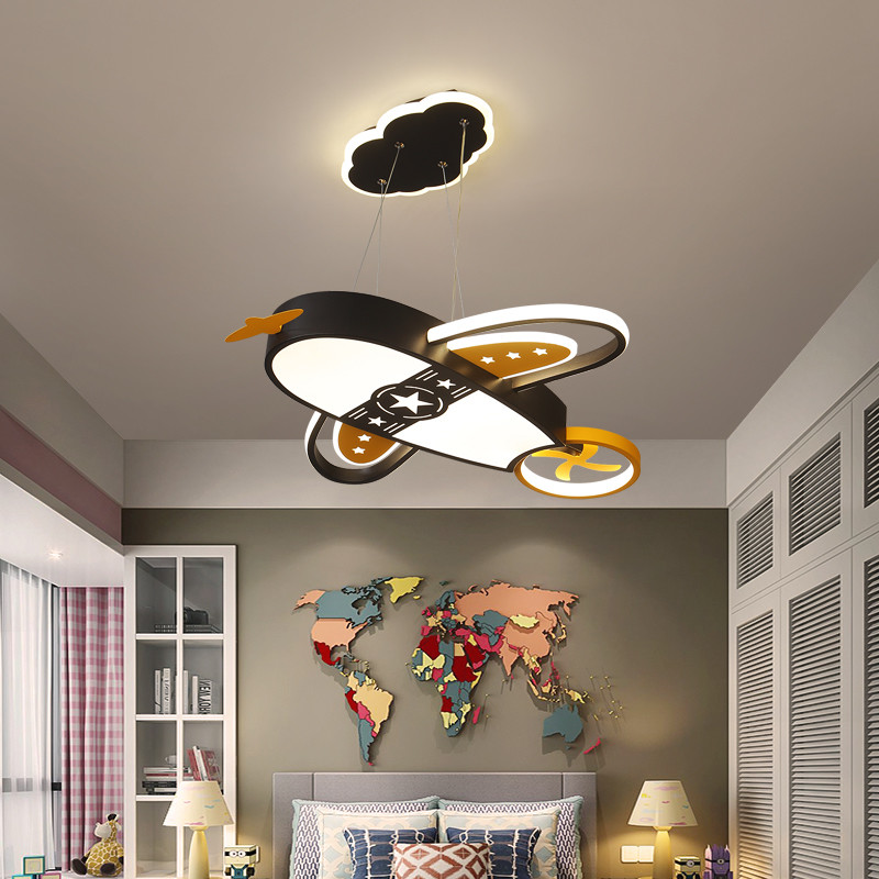 Nordic Creative Airplane LED Chandelier Simple Decor Modern Boy Room Airplane lamp(WH-MA-236)