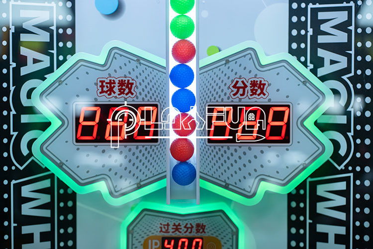 Playfun Games Magic wheel ball drop skill game coin operated redemption tickets machine