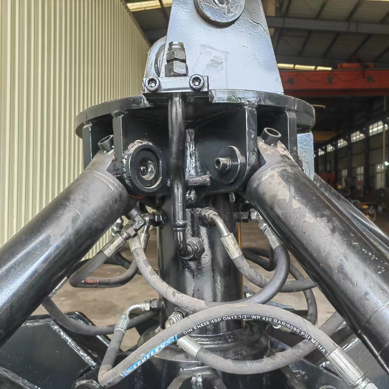 Customized Electro Hydraulic Orange Peel Grab For 15 Ton Excavator